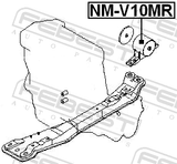 Febest NM-V10MR Rear Engine Mount Mt