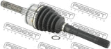 Febest 2214-K2500 Shaft Assembly, Outer CV Joint 25X476X27