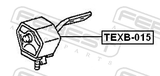 Febest TEXB-015 Exhaust Pipe Mounting Bracket