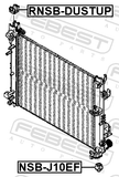 Febest RNSB-DUSTUP Mount Rubber Radiator