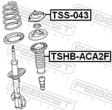 Febest TSS-043 Front Shock Absorber Mounting