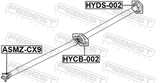 Febest HYCB-002 Drive Shaft Bearing (Repair Kit)