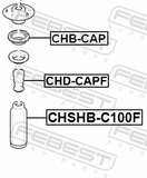Febest CHSHB-C100F Front Shock Absorber Boot