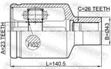 Febest 1811-EPICRH Inner CV Joint 23X43X26