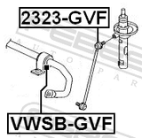 Febest VWSB-GVF Front Stabilizer Bar Bush