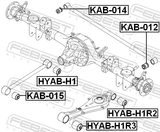 Febest HYAB-H1R3 Bushing, Rear Trailing Arm
