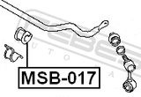 Febest MSB-017 Front Stabilizer Bar Bush D29
