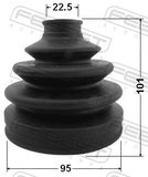 Febest 0217-C24 Boot Outer CV Joint Kit 95X101X22.5