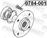 Febest 0784-001 Wheel Stud