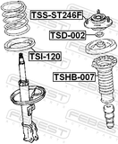 Febest TSS-ST246F Front Shock Absorber Mounting