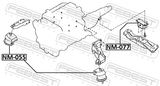 Febest NM-077 Rear Engine Mount
