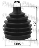 Febest 1217P-JX1 Boot Outer CV Joint Kit Pvc 91X120X26