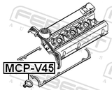 Febest MCP-V45 Gasket Rocker Cover Spark Plug Hole