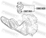 Febest 1990-N20 Belt Tensioner
