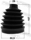 Febest 2017P-GRCH Boot Outer CV Joint Kit Pvc 88.5X107X29