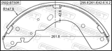Febest 0502-BT50R Shoe Kit, Rear Brake