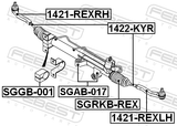 Febest 1422-KYR Steering Tie Rod