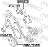 Febest 2190-TT9 Belt Tensioner