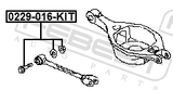 Febest 0229-016-KIT Repair Kit, Camber Adjusting Eccentric Bolt