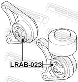 Febest LRAB-023 Rear Differential Bushing