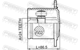 Febest 1711-Q5LH Inner CV Joint 24X104
