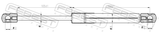 Febest 05117-006 Trunk Gas Strut (With End Damping) L273/530N