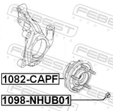Febest 1082-CAPF Front Wheel Hub