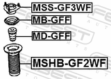 Febest MD-GFF Front Shock Absorber Jounce Bumper