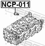 Febest NCP-011 O-Ring Fuel Injector