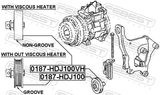 Febest 0187-HDJ100 Pulley Tensioner Kit