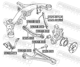 Febest VWAB-001 Rear Rod Bushing