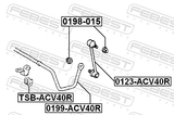 Febest 0123-ACV40R Rear Stabilizer Link / Sway Bar Link