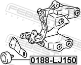 Febest 0188-LJ150 Pulley Idler Kit