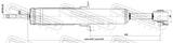 Febest 01110-004F Front Shock Absorber Gas.Twin Tube