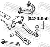 Febest 0420-050 Ball Joint Rear Arm