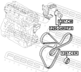 Febest 1290-G4KEPS Belt Tensioner