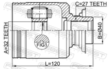 Febest 0311-RPRH Inner CV Joint Right 32X40X27