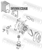 Febest VWWH-CDAB Radiator Hose