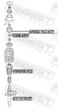 Febest VWSS-1K2-KIT Front Shock Absorber Mounting, Repair Kit
