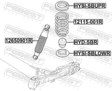 Febest HYD-SBR Rear Shock Absorber Jounce Bumper