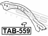Febest TAB-559 Bushing, Front Upper Control Arm