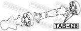 Febest TAB-428 Drive Shaft Coupling Bushings Kit 6 PCS
