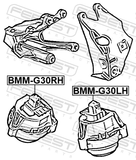 Febest BMM-G30LH Left Engine Mount