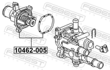 Febest 10462-005 Thermostat 105°C