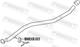 Febest BMEXB-001 Exhaust Pipe Support