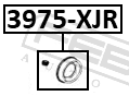 Febest 3975-XJR Rear Brake Caliper Repair Kit (Set For One Side)