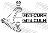 Febest 0424-CULH Left Front Arm