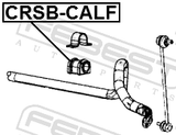 Febest CRSB-CALF Front Stabilizer Bar Bush D23