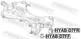 Febest HYAB-D7FF Subframe Front Bushing