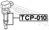 Febest TCP-010 Ignition Coil Tip